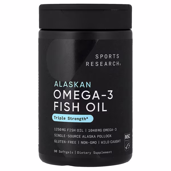 Sports Research Alaskan Omega-3 Fish Oil 90 Softgels in Pakistan