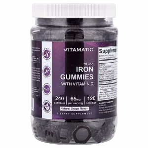Vitamatic Vegan Iron Gummies with Vitamin C 240 Gummies Price in Pakistan