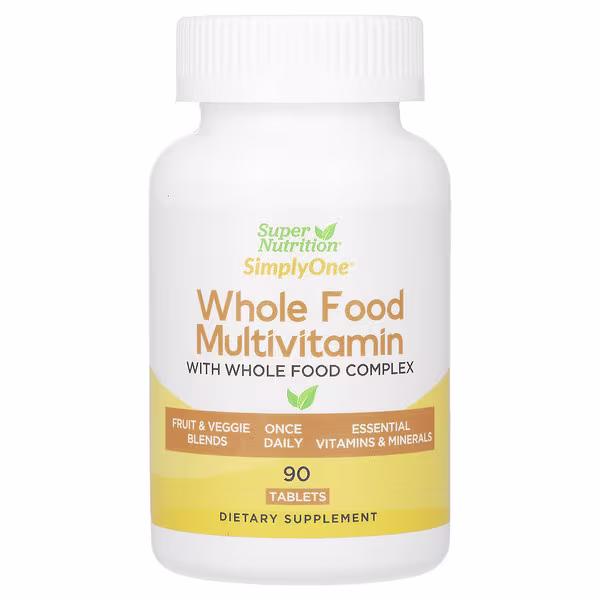 Super Nutrition, SimplyOne Whole Food Multivitamin with Vitamin A, C, Minerals, and Enzymes, 90 Tablets price in pakistan